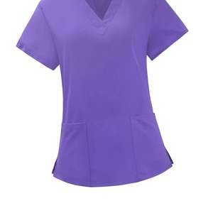 Túnica de Manga Corta para Mujer de Primera Calidad en Poliéster y Elastano con Estampado en Relieve, Fusión sin Costuras, Servicio OEM - Product Image 3