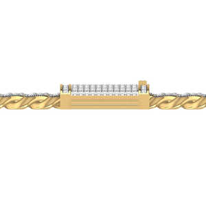 Pulsera de Eslabones Cubanos Chapada en Oro de Plata de Ley 925 Estilo Hip Hop con Diamantes Engastados en Pavé, Elegante Regalo para Mujer - Product Image 4
