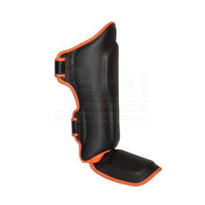 Espinilleras MMA de piel de vaca con logotipo personalizado Espinilleras de boxeo Muay Thai de alta calidad - Product Image 6