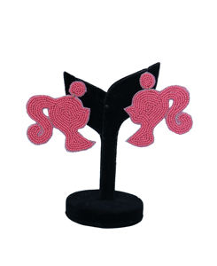 Boucles d'oreilles tendance à perles pour demoiselles d'honneur, pour femmes et filles, faites à la main, bleues, pour mariage, fête, confortables, longues à porter - Product Image 4