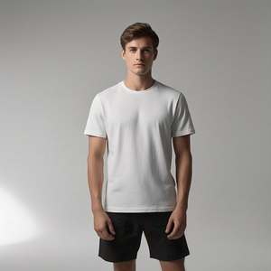 Summer Jogging Wear <b>Shorts</b> Two Piece Set <b>Men</b> <b>White</b> Shirt Black <b>Shorts</b> Set <b>Men</b> Casual Lightweight Street Style <b>Shorts</b> Two Piece - Product Image 6