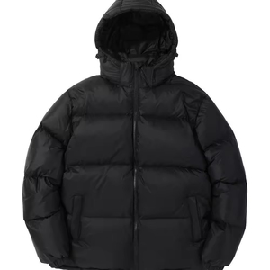 OEM ODM Custom Design Lightweight <b>Mens</b> Puffer Bubble Shiny Padded Coat Streetwear Thick Warm Bubble Puffer Jacket - Product Image 4