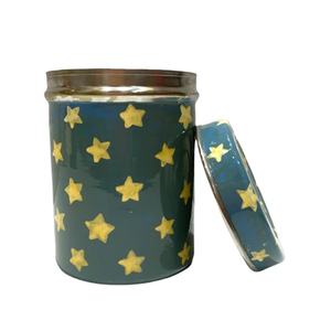 New Arrival Look Hand Painted <b>Storage</b> <b>Container</b> High Quality Handmade Design Modern Style Hand Painted <b>Food</b> <b>Storage</b> Canister - Product Image 4