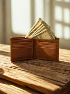 Men's Genuine Leather <b>Bifold</b> Wallet with RFID Feature Slim Card Holder <b>Purse</b> Fashion open Closure-Best Gift - Product Image 3