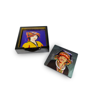 VietnamFactory VietnamCrafts hecho a mano laca tradicional servilletero anillo posavasos modelo LRC6020 tamaño personalizado ecológico - Product Image 1