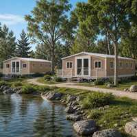 Maison conteneur extensible de 40 pieds à grain de bois, préfabriquée, petite maison modulaire, villa de vacances