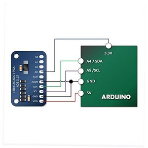 프로그래밍 가능한 게인 증폭기를 갖춘 ADS1115 16비트 I2C ADC 모듈 - Product Image 5