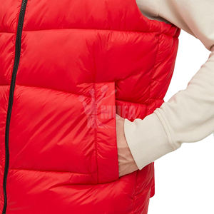 Hot Selling Custom Design Hooded Quilted Body Warmer Sleeveless <b>Vest</b> Jacket Stand Collar Zipper <b>Vest</b> Jacket 2025 - Product Image 5