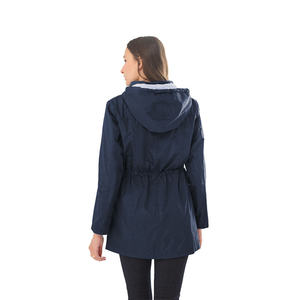 Mode femmes veste de pluie élégant léger imperméable à capuche en plein air confortable décontracté imperméable moderne voyage vêtements de tous les jours - Product Image 4
