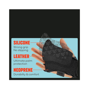 Guantes de levantamiento de pesas de gimnasio impresos con logotipo de precio de fábrica/guantes de levantamiento de pesas antideslizantes más vendidos para entrenamiento - Product Image 4
