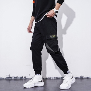 Reflective Track Mens Wholesale Men Trouser & Ix9 logo design Tactical <b>Cargo</b> Jogger <b>Work</b> Stacked <b>Pants</b> <b>Pant</b> Sweatpants - Product Image 2