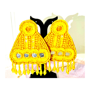 Pendientes de cuentas para mujer más vendidos en forma de emoción para fiesta, compromiso, boda, festival, ocasión, compra ahora a un precio asequible - Product Image 6