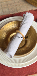 Tradebyd Rond de serviette en rotin décoratif écologique Décor de table rustique fait à la main pour cadeaux de mariage - Product Image 5