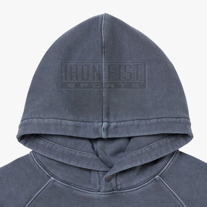 Survêtement en coton mélangé avec logo personnalisé pour hommes, tenue athlétique confortable pour l'entraînement d'hiver et les vêtements quotidiens, style ensembles à capuche - Product Image 3