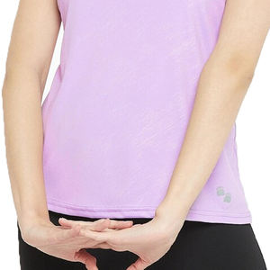 Camiseta sin mangas ajustada con estampado de logotipo personalizado para mujer, ropa deportiva informal de algodón y poliéster, camisetas sin mangas deportivas en blanco al por mayor - Product Image 4