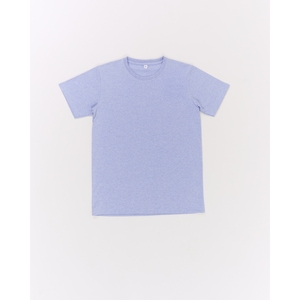 Recycled TC80/20 Knitted Blank T-Shirt in Blue Plain Dyed Polyester-Cotton Blend - Product Image 1