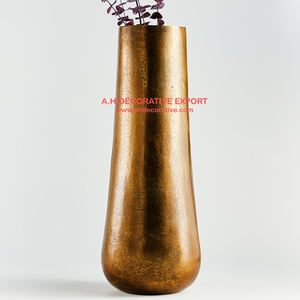 Jarrón cilíndrico de aluminio para mesa, acabados dorados antiguos para dormitorio, mesa superventas, macetas decorativas, cuenco para boda - Product Image 3