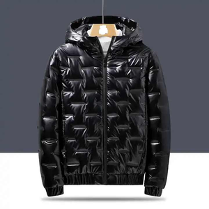 Veste bomber pour homme de qualité supérieure, nouvelle conception, brillante, lourde, fermeture éclair, style streetwear, personnalisable - Product Image 3