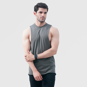 Customizable Men's Tank Top Compression Athletic Gym Stringer Fitness <b>Running</b> <b>Singlet</b> Fitted Tank Top for Sports & Exercise - Product Image 3