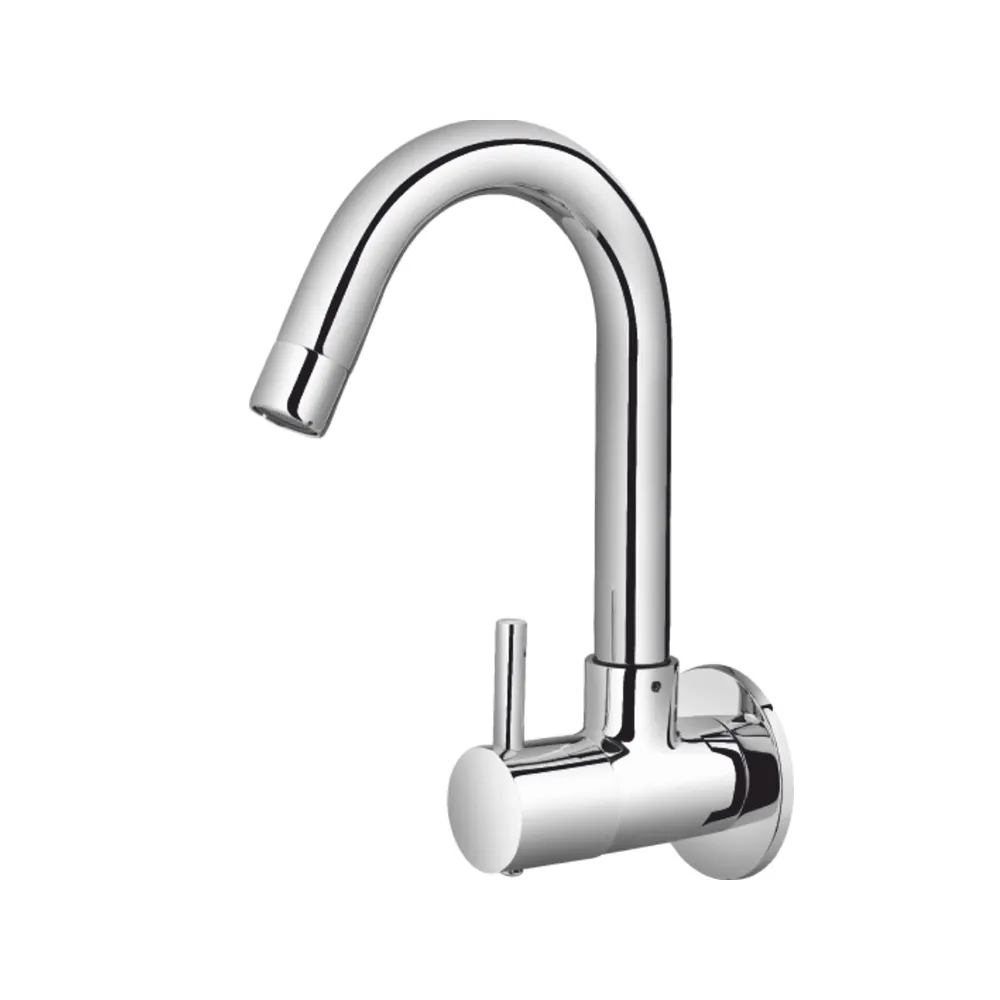 Indian Exporter of Brass Sink Cock With Swinging Spout Kitchen Sink Faucet Tap At Wholesale Price