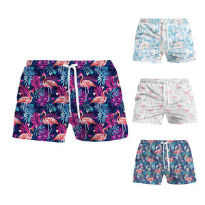 Short de plage de bain anti-rides pour hommes slips de bain personnalisés à séchage rapide sublimés maillots de bain d'été Service OEM solide disponible - Product Image 1