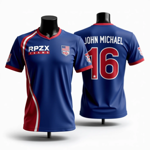 Personalizada de los hombres sublimado Softball baloncesto fútbol pesca Jerseys malla transpirable cuello redondo ropa deportiva al por mayor - Product Image 1