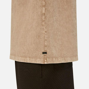 Vêtements de sport avec logo personnalisé deux pièces pour hommes ensemble de shorts délavés à l'acide/vêtements d'entraînement marque privée ensemble de shorts Slim Fit imprimés - Product Image 6