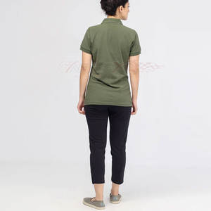 Venta caliente logotipo personalizado 220gsm mujer poliéster Polo camiseta Casual estilo corto transpirable y secado rápido mejor precio - Product Image 6