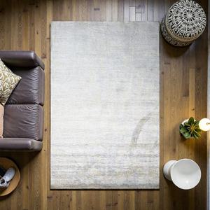 Alfombra de Lana Anudada a Mano, Diseño Geométrico Moderno, Ecológica, Apta para Mascotas, Pelo Medio, Color Neutro, para Sala de Estar - Product Image 3