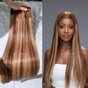Article chaud Cuticule Alligné Super Vente Journée De La Femme Doux Pas Cher Os Droit Extensions De Cheveux Humains Cabelo Humano Genius Trame - Product Image 2