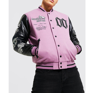 Hombres de alta calidad Varsity College Letterman chaquetas nuevo doble color Patchwork invierno deportes al aire libre equipo soporte al por mayor - Product Image 5