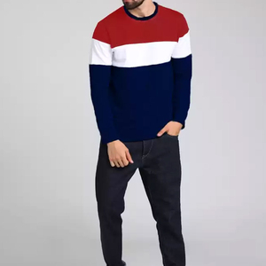 Sweat-shirt col rond jaune personnalisable pour homme, manches classiques, 100 % coton respirant, 300 g, anti-rétrécissement, hiver, couleur unie - Product Image 2