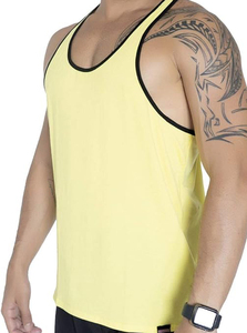 <b>Men's</b> Gym <b>Singlet</b> Stringer Muscle Fit Tank Tops Fitness Spandex <b>Men</b> Gym Tank Top <b>Singlets</b> - Product Image 4