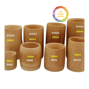 Taza ecológica de bambú natural | Taza sin mango reutilizable sin plástico | Perfecta para jugo, té, café o agua - Product Image 4