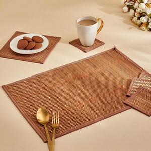 Mantel rectangular de bambú Productos ecológicos Hecho en Vietnam Decoración de mesa al por mayor - Product Image 6