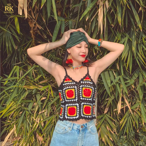 Suéter de ganchillo Mujer Hollow Out Hand Crocheted Knitwear Jersey de manga larga Suéter de mujer - Product Image 5