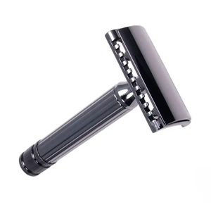 Rasoir de sécurité ANAAIF robuste pour homme à 3 lames en acier inoxydable, réutilisable, écologique, 2-en-1, traditionnel, lame noire tranchante pour cheveux - Product Image 3