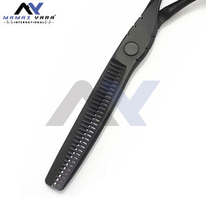Juego de Tijeras de Peluquería Negras Hechas a Medida de Primera Calidad, Tijeras de Salón de Diseño Ergonómico con Mango de Acero Inoxidable - Product Image 5