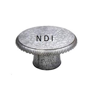 Soporte Redondo de Metal para Pastel, Decoración Ecológica para Mesa, Ideal para Cumpleaños y Bodas, a un Precio Económico - Product Image 1
