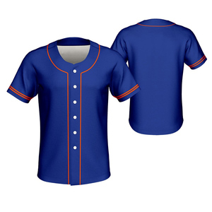 Maillot de baseball bleu ciel unisexe personnalisé OEM respirant avec impression numérique du logo de l'équipe chemise d'uniforme de softball de grande taille anti-UV à séchage rapide - Product Image 4