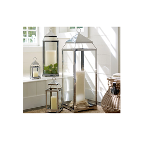 Customized <b>Painting</b> Gold Metal and Glass Stand Candle Holder for Christmas Gift Home Decoration - Product Image 1