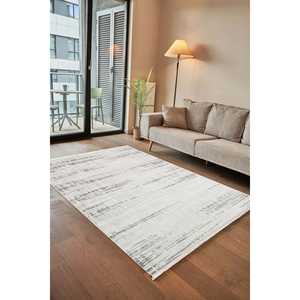 Tapis moderne gris Netline CN018 Depot, 100% acrylique, anti-peluches, facile à nettoyer, durable, 80x150cm, kg pour chambre à coucher, bureau, enfants - Maison - Product Image 6