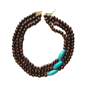 Collar sencillo con cuentas coloridas para mujer, collar de estilo de boda de alta calidad - Product Image 3