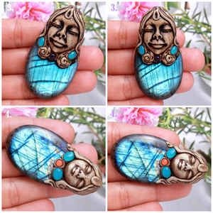 Boucles d'oreilles en argile polymère, fabrication de bijoux fantaisie, perles en polymère, kits de bijoux faits à la main, créez vos propres bijoux en argile, bricolage, lot de perles en argile plates - Product Image 5