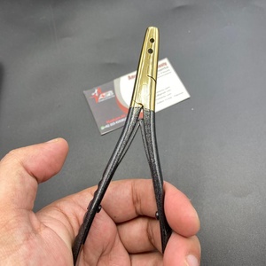 Juego de herramientas de extensión de cabello de oro negro que Incluye alicates de microperlas de silicona multifuncionales, tijeras de corte de cabello, maquinilla de afeitar - Product Image 4