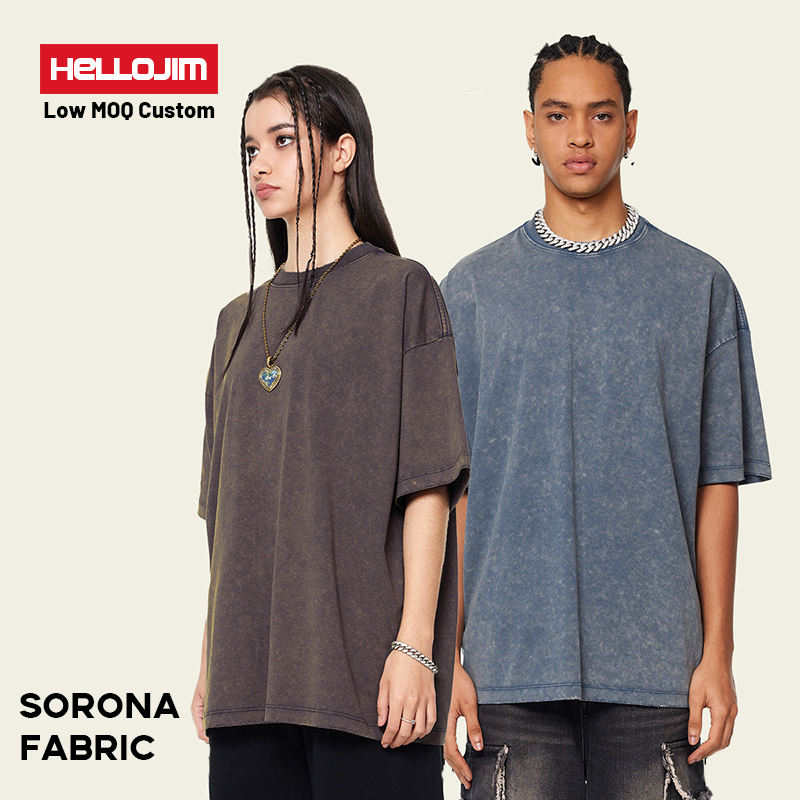 Hot Sale Print Vintage T Shirt Plus Size Sorona Acid Wash Blank Tshirt Mens Custom Vintage Oversized Tshirt