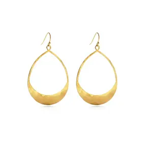 Hot selling Jewelry Brass earring for long shot dress design piece Fashion Jewelry Earrings for sale wedding accessories