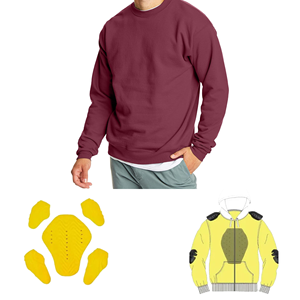 Veste de moto personnalisée CE blindée niveau 2 de protection imperméable coupe-vent à manches longues vêtements de sport tissu 400g cuir polaire - Product Image 5