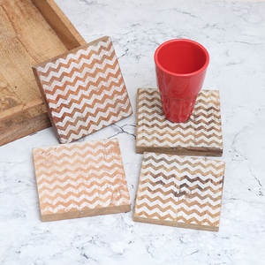 Posavasos de madera con diseño adorable al por mayor para tazas de té, posavasos de mesa a granel, alfombrillas para bebidas frías y calientes - Product Image 2