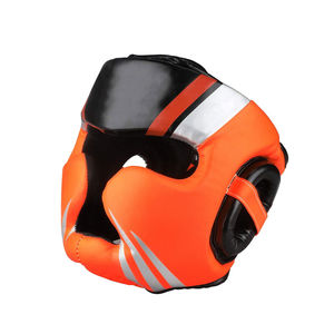 Cascos de boxeo de cuero Adultos Boxeo Protector de cabeza Entrenamiento Boxeo Casco Protector facial - Product Image 1